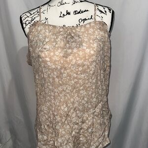 Floral Beige Women's Top